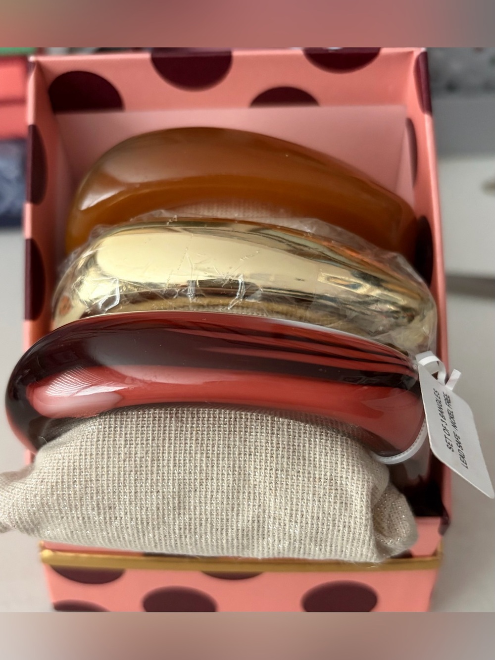 Piper K Set of 3 Chunky Bangle Bracelets